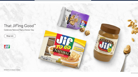 Jif 'National Peanut Butter Day' Walmart Ads